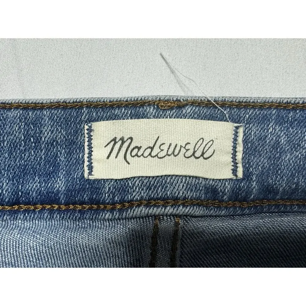 Madewell Women's‎ Mid-Rise Kick Out Blue Denim Jeans - Size 25 (25x24)*